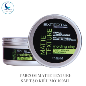 Wax Mờ Farcom Expertia Matte Texture Molding Clay Giữ Nếp & Tạo Kiểu Tóc 100ml