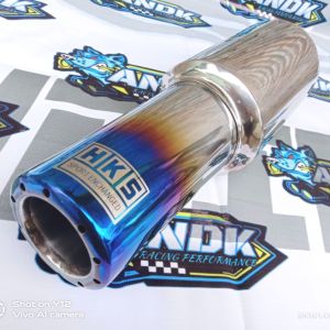 KNALPOT MOBIL RACING HKS GRONEL MINI BLUE AVANZA XENIA JAZZ YARIS TIMOR LUXIO