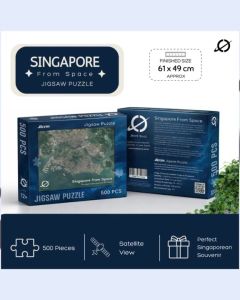 Singapore Satellite Jigsaw Puzzle 500 Pieces Premium Souvenir Gift Travel Gift Family Puzzle