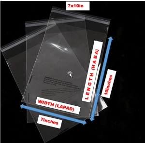Transparent Packaging Self Adhesive Bags/CLEAR OPP Plastic with ADHESIVE 100pcs per Pack | Several Sizes to Choose from
