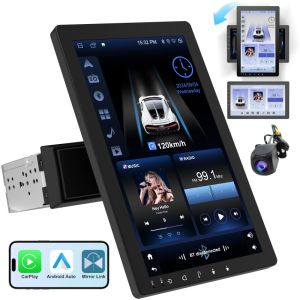 Haudio 360° Rotatable screen Android Car screen 10.1 inches android 13.0 IPS LCD screen High resolution Android radio WiFi BlueTooth stereo GPS navigation AI smart Appple Carplay With Reverse Cam