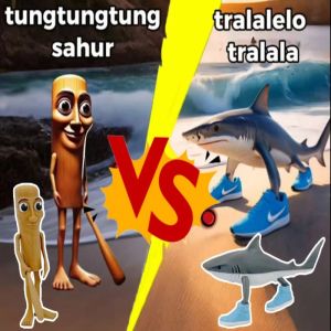 Tung Tung Tung Sahur Action Figure Movable Joint 3D Printing Toy Game Collectibles