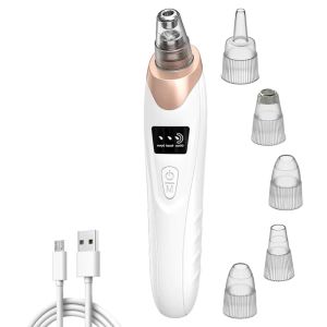 OMQAIO 5 Suction Heads Electric Blackhead Remover 3 Suction Mode Deep Cleansing Blackhead Suction Device Facial Beauty Device Easy Operation Face Cleansing Machine Face Skin Care