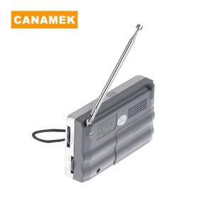 【CANAMEK】 Portable Mini Radio Handheld AM FM Music Player Speaker Outdoor Stereo Radio with Telescopic Antenna