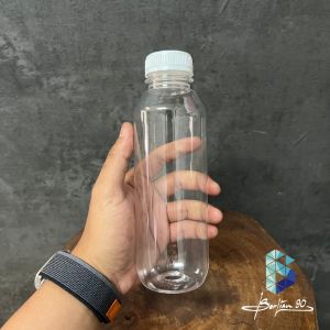 ( 20 Pcs ) Botol Kale 500 ml - Botol Plastik Kale 500 ml Botol Minum Plastik Kopi Botol Plastik Kale Botol Kopi Botol Jus MINUM DEWASA Tutup PUTIH