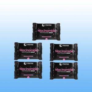 20PCS Prestige Niacinamide Whitening Soap Acne Oily Skin Dry Skin Dark Spot 75g