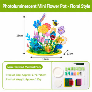 CuddleCove DIY gift Mini Potted Craft Kit Kindergarten Handmade Homework 3D Classroom Decor Ornament