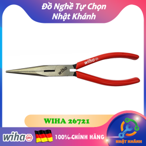 Kìm Mỏ Nhọn 200mm Cán Nhúng WIHA 26721 [chính hãng Đức/Germany giá rẻ]