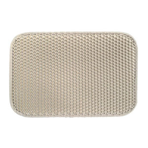 Keset Pasir Kucing Litter Box Kucing EVA Lapisan Ganda Lipat Pet Litter Mat