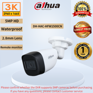 Dahua CCTV Camera 2MP/5MP(DH-HAC-HFW1200CN-A/HFW1500CN-A)IR length 30m Bullet With audio Waterproof Outdoor AnalogCamera