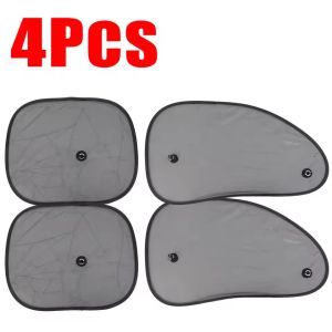 4ชิ้นผ้าคลุมแผ่นกรองแสงติดรถยนต์แบบหมุนได้กระจกบังลมอเนกประสงค์เกราะหน้ากะบังหมวกที่พับเก็บได้กระจกบังลมหน้าต่างอัตโนมัติอุปกรณ์แว่นตาว่ายน้ำแสงแดด