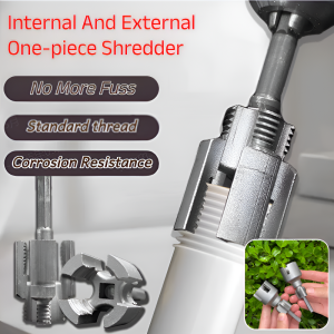 Water Pipe Internal and External Thread Opener One Internal Thread External Thread Set Threader ppr Plastic Pipe Thread Opening and Tapping Set Electric Drill水管内外开丝器