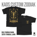 PROBEERHARD Kaos Design Zodiac (Bebas Request Tanggal Lahir/Nama) KAOS DESIGN ZODIAK. 