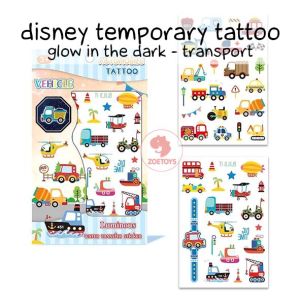 Zoetoys Disney Temporary Tattoo Glow In The Dark | Tato Gambar Kartun Anak Mudah Di Hapus | Mainan Edukasi Anak