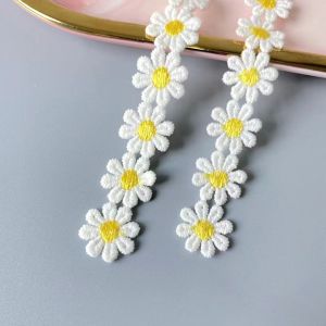 MMLUCK 1 sân Sáng Tạo Mũ Nón Trang Trí Nội Thất Thêu Handmade Ribbon Nguồn Cung Cấp may TỰ LÀM Thủ Công Daisy Ren TRIM