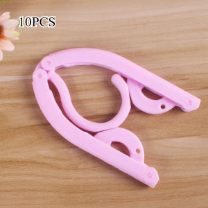 Portable Folding Travel Plastic Hanger Non-slip Shirt Cloth Hanger Travel Dryer Plastic Hanging Wardrobe Organizer