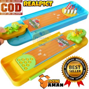 ( BISA COD ) PROMO Mainan Edukasi Anak Frog Bowling Board Game / Bowling Katak / Bowling Kodok / Mainan Anak Laki Laki / Mainan Anak Perempuan SNI Murah