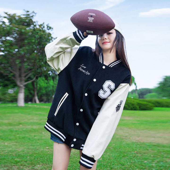 Baseball uniform coat women's spring and autumn winter 2022 new tide