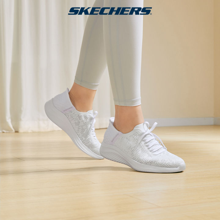 Skechers Women Slip-Ins Sport Ultra Flex Shoes 896211-WHT