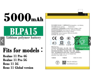 REALME 11 PRO 4G 5G BLPA15 Lithium Polymer replacement Battery