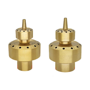 Two Layer Brass Water Sprays Nozzle For Garden Pond Fountain Decoration Outdoor Sprinkler Head for Landscape Fountains