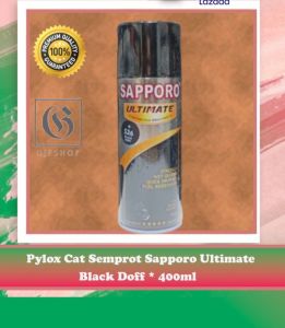 Pylox Cat Semprot Sapporo Ultimate Black Doff S26* 400ml