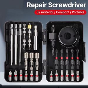 CLARO 27/35/39Pcs Mũi khoan hình lục giác Bộ mũi khoan Đầu khoan Bit Đầu vít tác động Chuyên nghiệp Công suất cao Bộ mũi vít Lắp đặt tại nhà