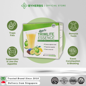 Byherbs Trimlite Essence | Halal Fibre Detox Drink |10 sachets | Garcinia Cambogia | Herbal Formula
