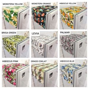 Tutup Kulkas 1 dan 2 Pintu Bahan Kanvas Motif Floral | Taplak Sarung Cover Penutup Kulkas Set Murah | Tutup Kulkas Bahan Kain Terbaru Freezer Mewah Karakter | Taplak Kulkas Aesthetic Estetik Tebal Murah | Cover Kulkas Murah Bagus Berkualitas Tebal