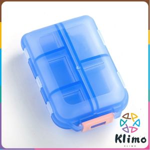 Klimo Portable 10-compartments Medicine Box Travel Box Storage Case