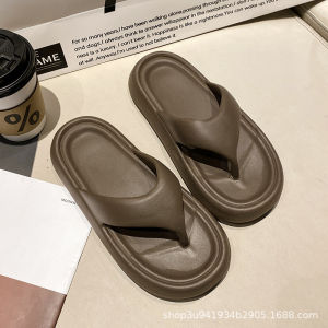 Free Shipping Thick-Soled Flip-Flops For Women New Summer Model Height-Increasing Non-Slip Suitable For Outdoor Wear At The Beach