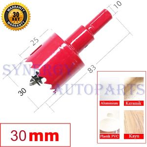 Hole Saw Drill Bit Alat Pembentuk Lubang Pada Kayu Plastik PVC Keramik 35mm-100mm - 10008486