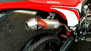 Knalpot Six Seven Original CRF 150 L & KLX DTracker WR 155 Pipa Bending Satu Sambungan