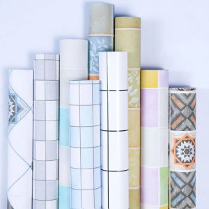 ติดพื้นกันลื่นหนากันน้ำกันรอยวอลล์เปเปอร์ กาวในตัว สำหรับ ผู้ชายหญิงชาย ระเบียงทางเดิน