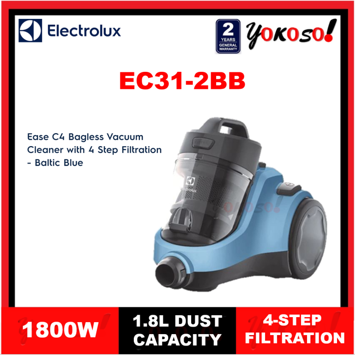 Electrolux EC312BB 1800W Ease C4 Bagless Vacuum Cleaner with 4 Step