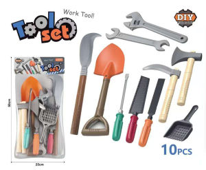 Boys Educational Toy Tool Set Simulation Engineering Repair Tools 10-Piece Combination