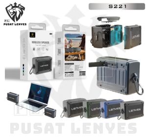 S221 - Speaker LENYES S-221 Mini Wireless Speaker Portable Bluetooth 5.0 Music Box TWS Support Aux Memory Micro SD