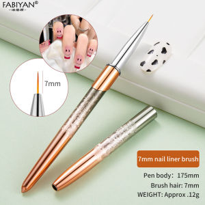 Nail Art Brush Gradient Nail Brush Line Painting Brushes Nails Crystal Acrylic Liner Drawing Pen Manicure Nail Art Tools With Cap