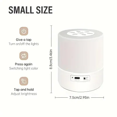 Xiaomi Bedside Led Night Lights Dimmable Charging Desktop Night Lamps Touch Reading Led Table Lamps Bedroom Bedside Lighting Decoration