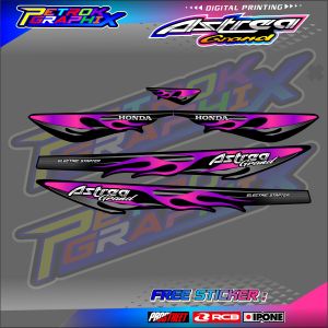 STRIPING VARIASI MOTOR ASTREA GRAND / STICKER LIST HONDA ASTREA GRAND