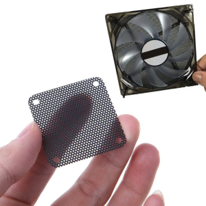 Cuttable Computer Mesh Dustproof Cover Chassis Dust Cover40x40mm DIY PVC PC for Case Fan Cooler Black Dust DIY