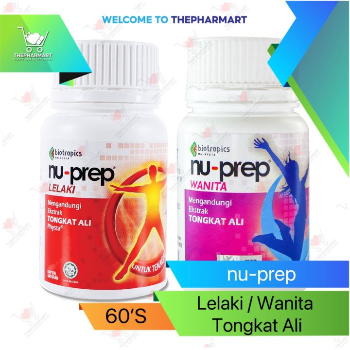 Nu-Prep NuPrep Lelaki 100 Tongkat Ali (60 Capsules) EXP: 01/2025 | Lazada