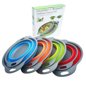 Collapsible Filter Basket Folding Fruit Vegetable Washing Basket Kitchen Tool