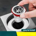 Tutup Saluran Drainase Pembuangan Air Anti Banjir Kecoa - Saringan Air Anti Mampet Penutup Lubang Saluran Air Kamar Mandi WC Wastafel Plug Silikon Seal Buka Tutup Otomatis. 