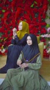 Hijab Plisket Arrafi 589 Kerudung Bergo Terbaru