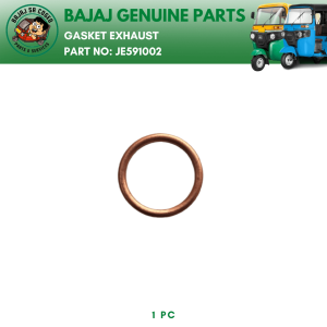 BAJAJ Gasket Exhaust JE591002 for Bajaj RE FI FL & Maxima Z FL 3 Wheel Models Genuine Spare Parts