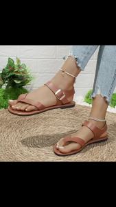 [Free Shipping] New Fashion Flat Sandals Stylish And Versatile Cross-Strap Retro Casual Roman Sandals For Women Portable And Non-Slip