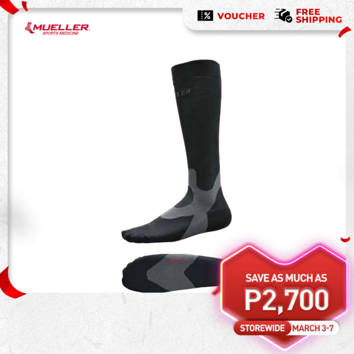 Mueller ® Graduated Compression Socks Recovery Black Lazada PH