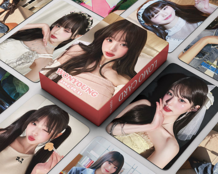 [55pcs] PACK PHOTOCARD WONYOUNG IVE PINK KEMBEN ALBUM LOMO CARD PHOTO CARD KPOP LOMOCARD KPOPERS PHOTOCARD