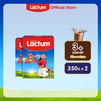Lactum 3+ Chocolate Powdered Milk Supplement Drink for Children / Kids 3+ Years Old 700g (350g x 2)